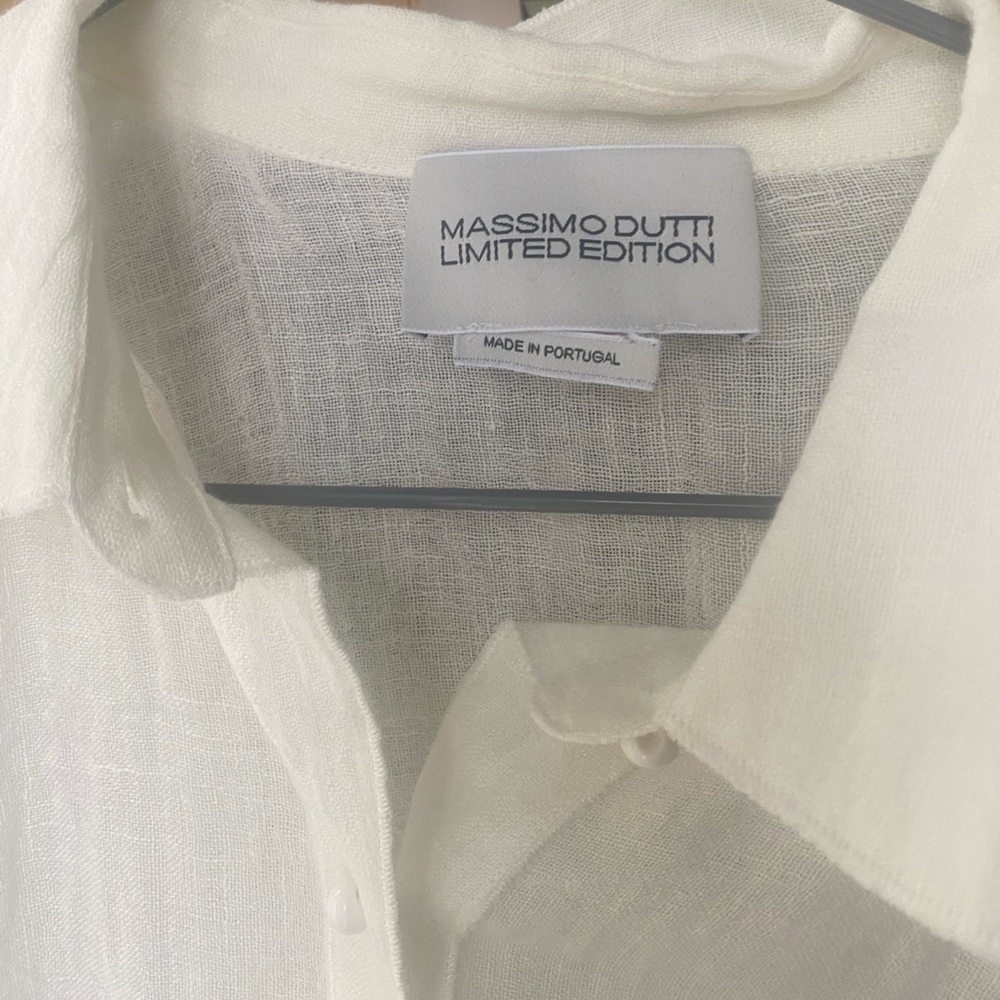 Massimo dutti limited edition white shirt